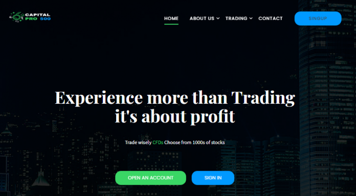 Capital Pro 500 Review (capitalpro500.com Scam) Capital Pro 500 Review