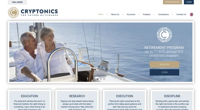 Cryptonics Review (cryptonics.net Scam) Cryptonics Review