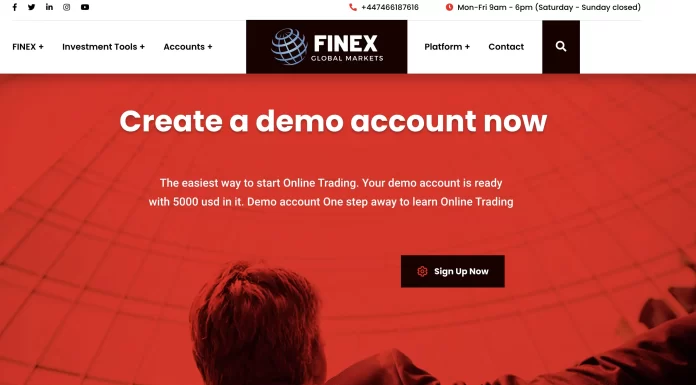 Finex Global Markets Review (finexglobalmarkets.com Scam) Finex Global Markets Review