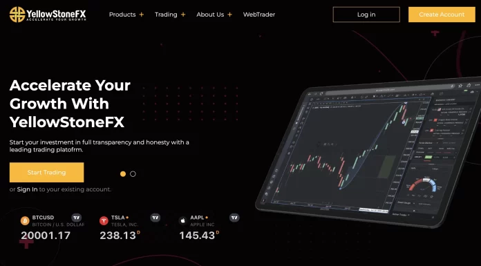 YellowStoneFx Review (yellowstonefx.io Scam) YellowStoneFx Review