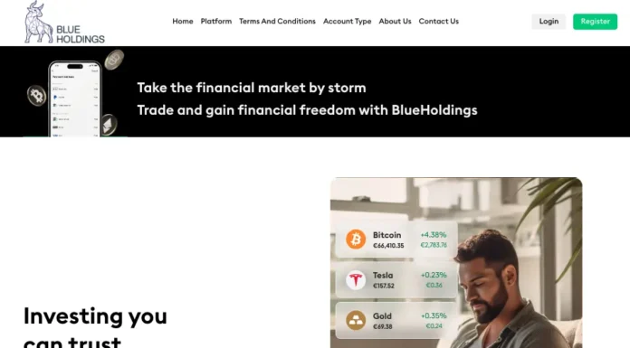 Blue Holdings Review – Is blue-holdings.vip Scam? Blue Holdings Review