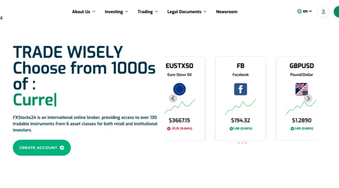 Fxstocks24 Review (fxstocks24.com Scam) Fxstocks24 Review